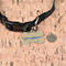 Wally Byam Airstream Club logo Bone Shaped Dog ID Tag - Small - In Context