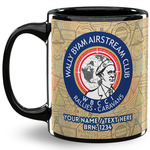 Wally Byam Airstream Club logo 11 oz Coffee Mug - Black