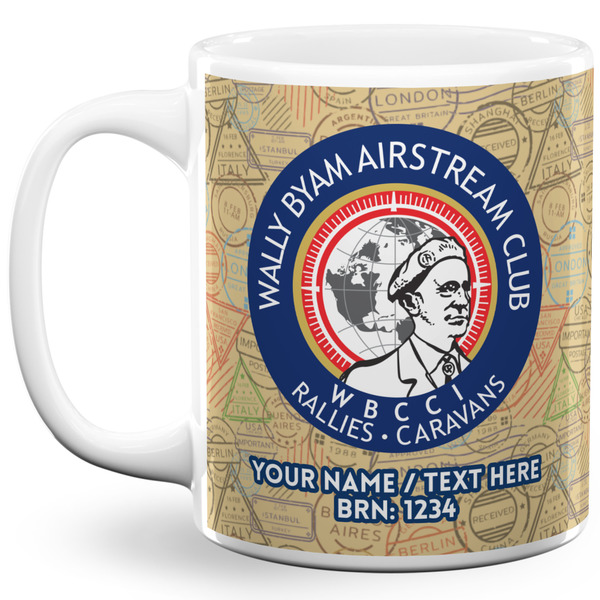 Custom Wally Byam Airstream Club logo 11 oz Coffee Mug - White