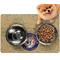 Wally Byam Airstream Club logo Dog Food Mat - Small LIFESTYLE