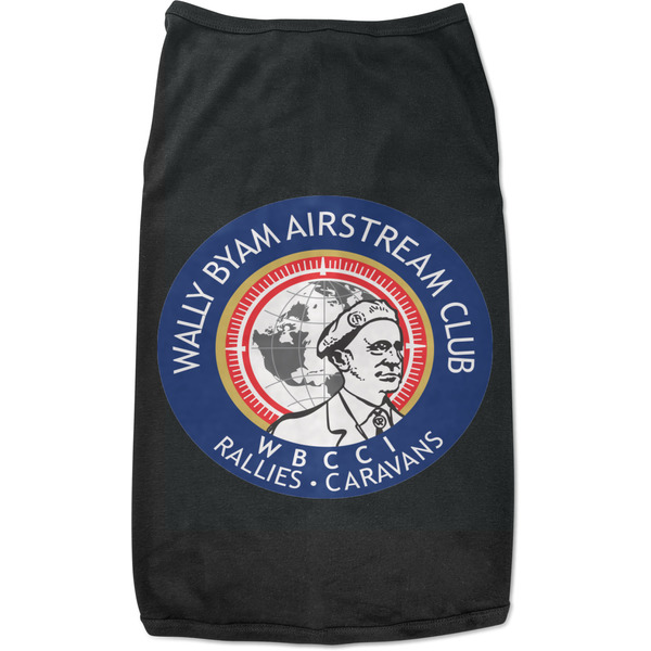 Custom Wally Byam Airstream Club logo Black Pet Shirt