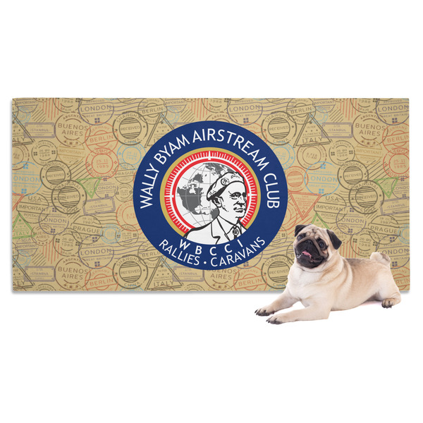 Custom Wally Byam Airstream Club logo Dog Towel