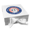 Wally Byam Airstream Club logo Gift Boxes with Magnetic Lid - White - Front