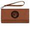 Wally Byam Airstream Club logo Ladies Wallet - Leather - Rawhide - Front View