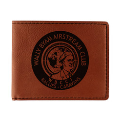 Wally Byam Airstream Club logo Leatherette Bifold Wallet