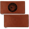 Wally Byam Airstream Club logo Leather Checkbook Holder Front and Back Single Sided - Apvl