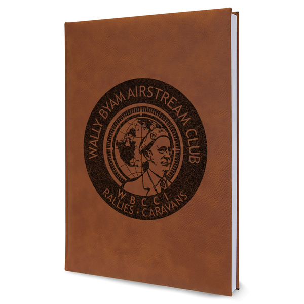 Custom Wally Byam Airstream Club logo Leather Sketchbook