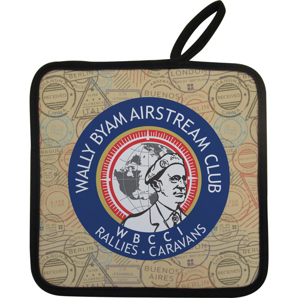 Custom Wally Byam Airstream Club logo Pot Holder