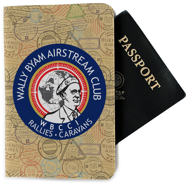 Custom Wally Byam Airstream Club logo Passport Holder - Fabric