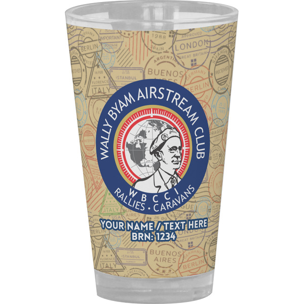 Custom Wally Byam Airstream Club logo Pint Glass - Full Color