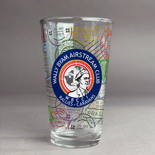 Custom Wally Byam Airstream Club logo Pint Glass - Full Print