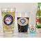 Wally Byam Airstream Club logo Pint Glass - Full Fill w Transparency - In Context