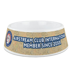 Wally Byam Airstream Club logo Plastic Dog Bowl