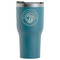 Wally Byam Airstream Club logo RTIC Tumbler - Dark Teal - Front