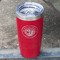 Wally Byam Airstream Club logo Red Polar Camel Tumbler - 20oz - Angled