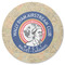 Wally Byam Airstream Club logo Round Coaster Rubber Back - Single