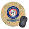 Wally Byam Airstream Club logo Round Mouse Pad - LIFESTYLE 1