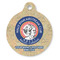 Wally Byam Airstream Club logo Round Pet ID Tag - Large - Front View