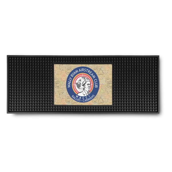 Custom Wally Byam Airstream Club logo Rubber Bar Mat