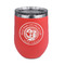 Wally Byam Airstream Club logo Stainless Wine Tumblers - Coral - Double Sided - Front