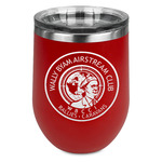 Wally Byam Airstream Club logo Stemless Stainless Steel Wine Tumbler - Red - Double-Sided