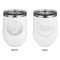 Wally Byam Airstream Club logo Stainless Wine Tumblers - White - Double Sided - Approval