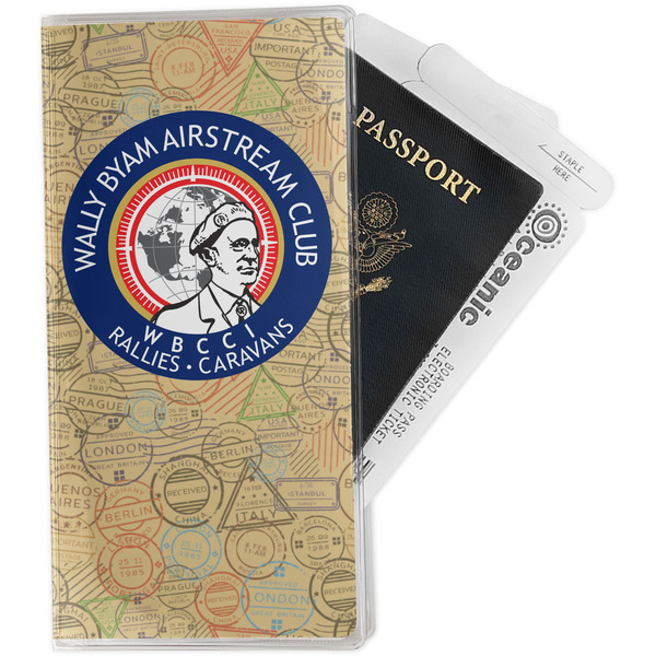 Custom Wally Byam Airstream Club logo Travel Document Holder