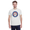 Wally Byam Airstream Club logo White Crew T-Shirt on Model - Front