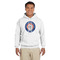 Wally Byam Airstream Club logo White Hoodie on Model - Front