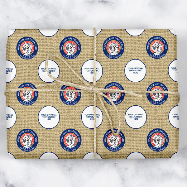 Custom Wally Byam Airstream Club logo Wrapping Paper