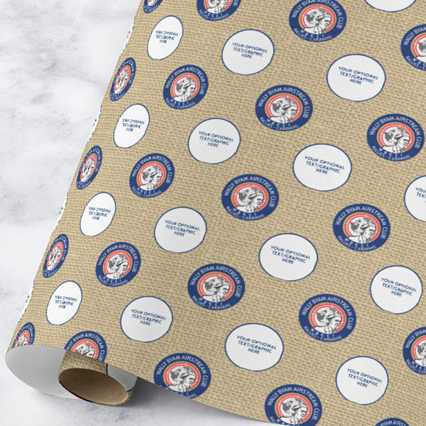 Custom Wally Byam Airstream Club logo Wrapping Paper Roll - Large - Matte