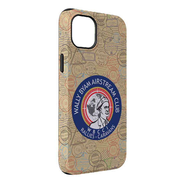 Custom Wally Byam Airstream Club logo iPhone Case - Rubber Lined - iPhone 14 Plus