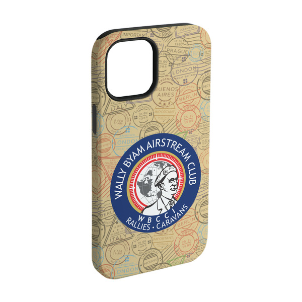 Custom Wally Byam Airstream Club logo iPhone Case - Rubber Lined - iPhone 15 Pro