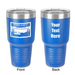 Silver in the Sierra '24 Rally 30 oz Stainless Steel Tumbler - Royal Blue - Double-Sided