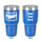 Silver in the Sierra '24 Rally 30 oz Stainless Steel Ringneck Tumbler - Blue - Double Sided - Front & Back