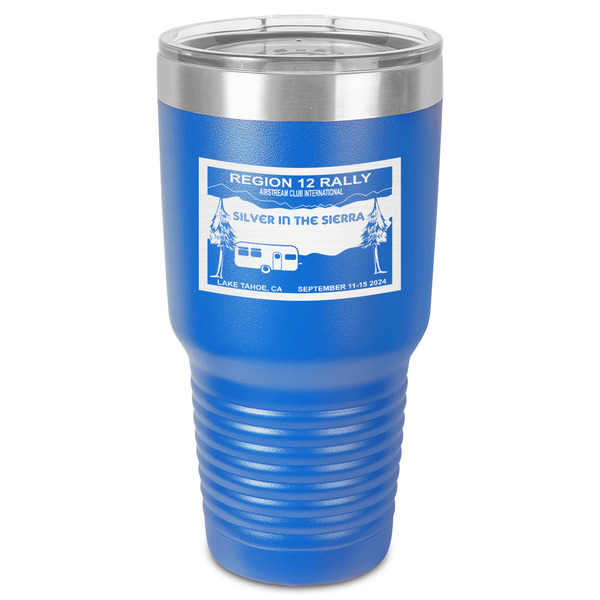 Custom Silver in the Sierra '24 Rally 30 oz Stainless Steel Tumbler - Royal Blue - Single-Sided