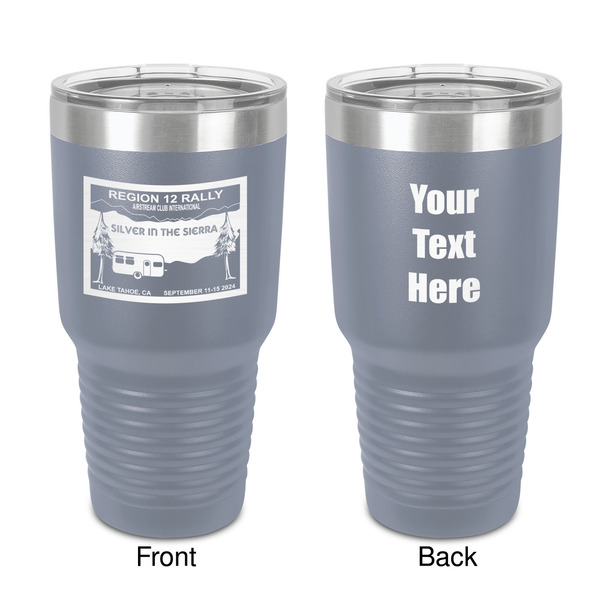 Custom Silver in the Sierra '24 Rally 30 oz Stainless Steel Tumbler - Grey - Double-Sided