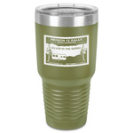 Silver in the Sierra '24 Rally 30 oz Stainless Steel Tumbler - Olive - Single-Sided