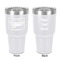 Silver in the Sierra '24 Rally 30 oz Stainless Steel Ringneck Tumbler - White - Double Sided - Front & Back