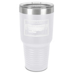 Silver in the Sierra '24 Rally 30 oz Stainless Steel Tumbler - White - Single-Sided