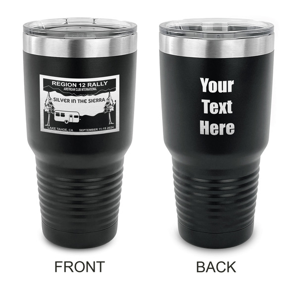 Custom Silver in the Sierra '24 Rally 30 oz Stainless Steel Tumbler - Black - Double-Sided