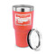 Silver in the Sierra '24 Rally 30 oz Stainless Steel Ringneck Tumblers - Coral - LID OFF