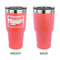 Silver in the Sierra '24 Rally 30 oz Stainless Steel Ringneck Tumblers - Coral - Single Sided - APPROVAL