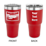 Silver in the Sierra '24 Rally 30 oz Stainless Steel Tumbler - Red - Double-Sided