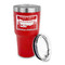 Silver in the Sierra '24 Rally 30 oz Stainless Steel Ringneck Tumblers - Red - LID OFF