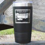 Silver in the Sierra '24 Rally 20 oz Stainless Steel Tumbler - Black - Single-Sided