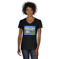 Silver in the Sierra '24 Rally Women's V-Neck T-Shirt - Black