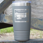 Silver in the Sierra '24 Rally 20 oz Stainless Steel Tumbler - Grey - Double-Sided