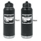 Silver in the Sierra '24 Rally Laser Engraved Water Bottles - Front & Back Engraving - Front & Back View