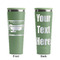 Silver in the Sierra '24 Rally Light Green RTIC Everyday Tumbler - 28 oz. - Front and Back